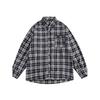 2024 Plaid Long Sleeve Shirt Japanese Hong Kong Style Ins Loose Shirt Boys Summer Trendy Versatile Casual Coat