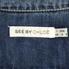 Excellent Condition SEE BY CHLOE Denim All-in-One Dress I40 USA4 Richmont Top/Dress/Coat(USED)