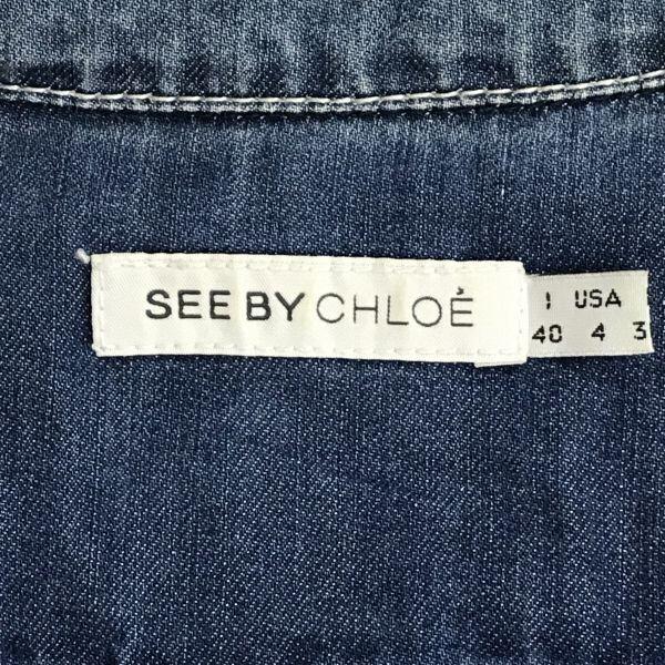 Excellent Condition SEE BY CHLOE Denim All-in-One Dress I40 USA4 Richmont Top/Dress/Coat(USED)