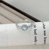 Wind Fashion Super Fairy Love Zir*****Pen Ring Niche High Sense Stacking Wearing Personalized Ring