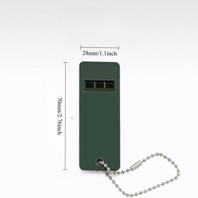 3-Frequency Whistle High Decibel Survival Whistle Outdoor Hiking Camping Whistle Hunting Whistle Emergency Survival Aid Tool