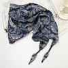 New high-end triangle scarf fashion silk scarf women's small square scarf spring and summer warm scarf thin scarf outside