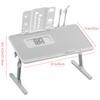 Laptop Lap Desk, Laptop Bed Tray Table, Adjustable Lap Desk with Light Fan, Folding Laptop Desk for Bed with USB, Bed Desk with Storage Drawer