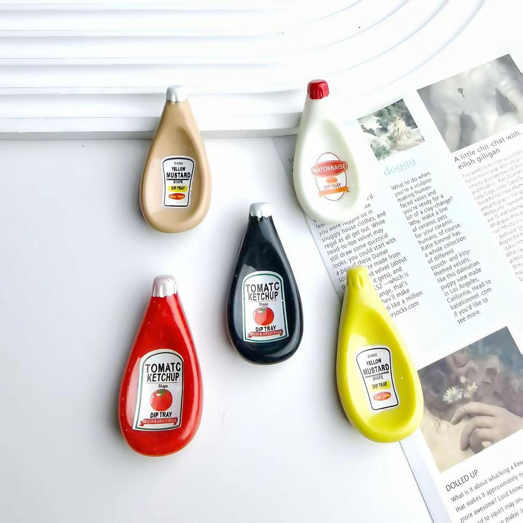 DIY Edible Mini Ketchup Bottle Magnets - Handmade Resin Ornaments & Toy Accessories