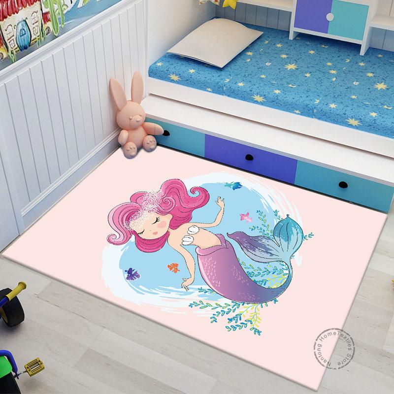 

Килимок «Русалка» Йога для вітальні Дитячий повзаючий килимок Придверний килимок Зона вітальні килимок Ігрова зона туалетна кімната килимок для підлоги Декор кімнати 80cm by 140cm