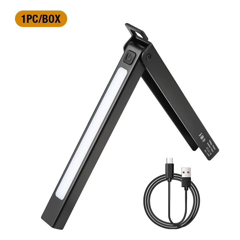 

New Folding Strong Light Magnetic Work Light TYPE-c Charging Portable Multi functional Digital Display Auto Repair Light Outdoor чорний