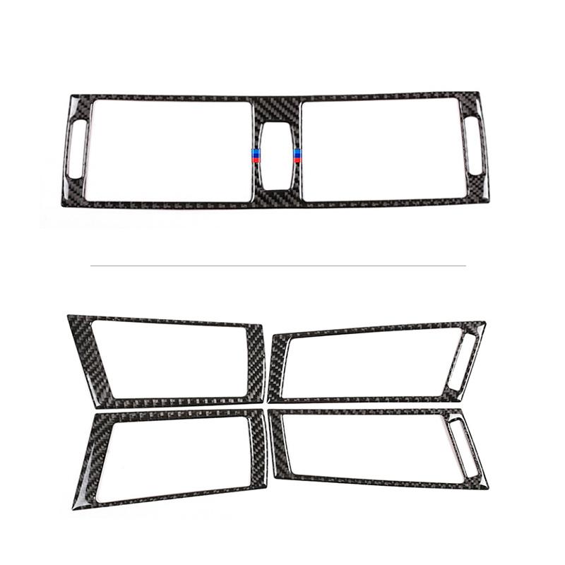 For BMW X5 X6 E70 E71 2008 2009 2010 2011 2012 2013 Carbon Fiber Car Center / Side Air Condition Air Vent Outlet