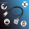 2 Pcs 3Pin XLR Female To 3Pin Male Panel Mount Adapter Mic Feed Thru Converter  for Floor Box
