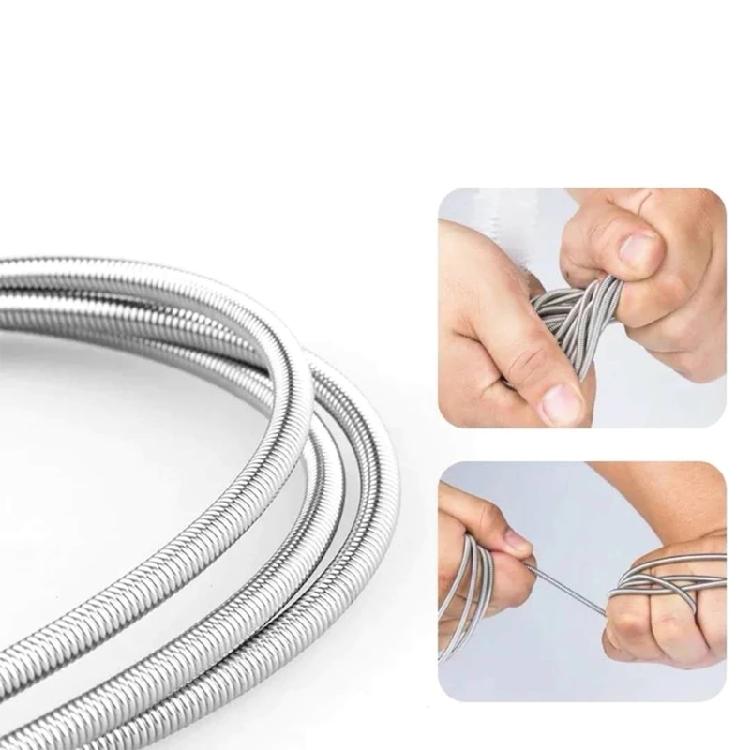 Aquarium Filter Brush Hose Clean Brushes Stainless Steel Flexible Cleaner Brush