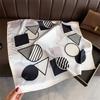 New Color-Block Printed Scarf Luxury Soft Satin Stylish Versatile Neck Scarf For Women Hairbands Headscarf Bandana