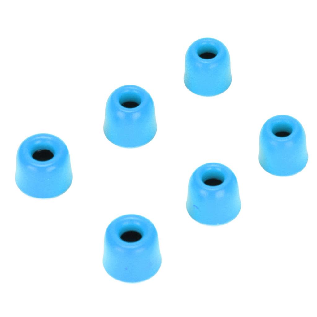 6 szt. Wymienne wkładki douszne Redukcja szumów Pianka zapamiętująca kształt Zatyczki do uszu do słuchawek 4,3 mm‑6,0 mmNiebieski
