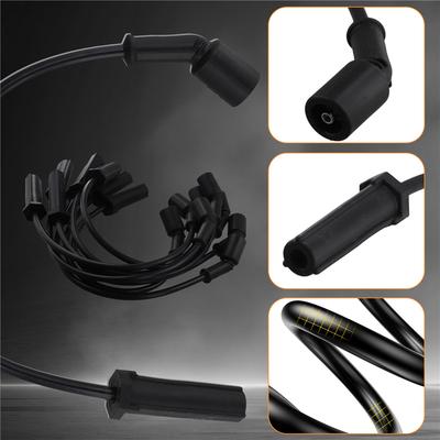 L10A 8X 19297035 Ignition Wires& 8X 41962 Spark Plug Set For Chevy GMC 4.8L 5.3L 6.0L Savana 2500 3500