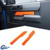 Orange Car Door Dash Gear Panel Decor Cover Trim Kit For Ford Bronco -25