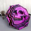 1pc Skull Waves Fashionable Automatic Opening/Closing Folding Umbrella with 8 Bones, Windproof Portable, Daily Use087