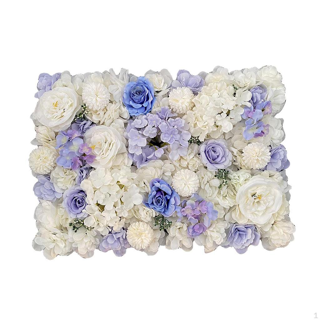 Pannello di Fiori Artificiali Sfondo Decorazione San Valentino per la Casa Composizione Rosa