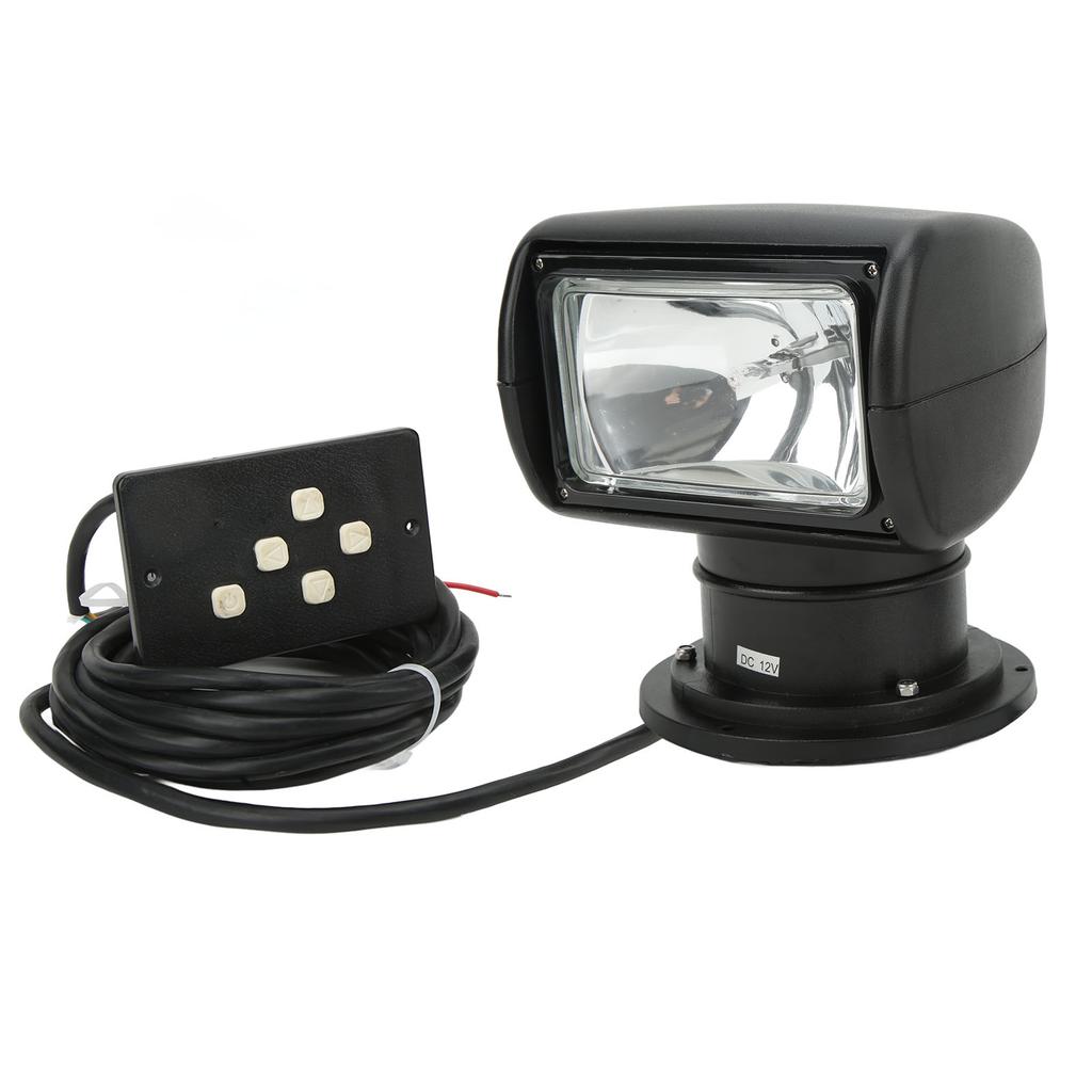 Remote Searchlight 100W 8.3A 320 Degree Rotation Waterproof Spotlight Universal Fit for Boat Yacht