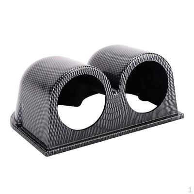 Suporte Suporte para Montagem de Duplo Medidor com Duas Aberturas Look Fibra de Carbono para Carro mm