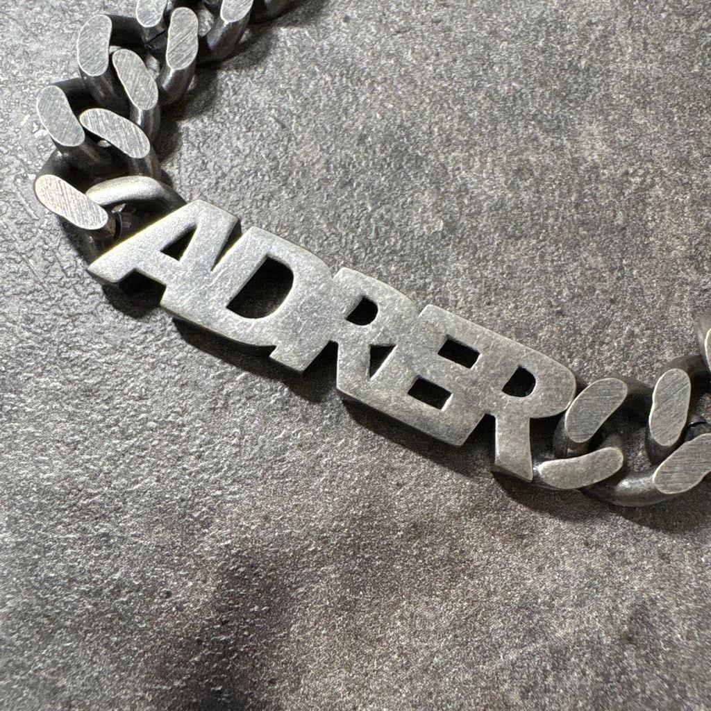 Used ADRER- logo necklace- logo necklace