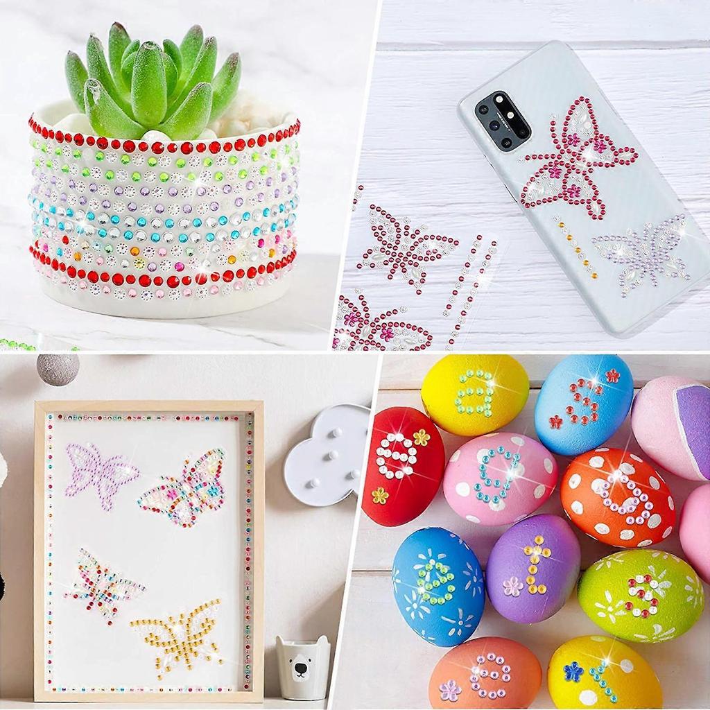 Diamond Stickers Acrylic Butterflies Stickers for Decoration 24Sets