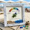 Sea Glass Graduation Frame Decor Class of 2026 Keepsake Gift Sea Glass Wall Art for Home Decoration Bookshelf Office
