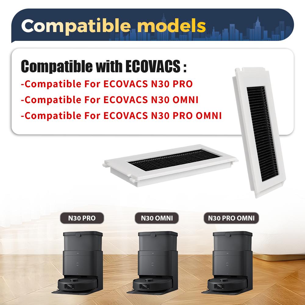 HEPA Filter For Ecovacs DEEBOT N30 Omni N30 Pro Omni N30 Pro Sweeping Robot Vacuum Cleaner Part Accessories