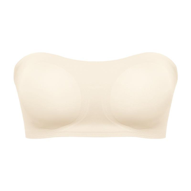 Yan Kapatmalı Kablosuz Bandeau Bralet, Seksi Askısız Naylon Örgü Kumaş - Çıkarılabilir Dolgu, Çapraz Askı Detayı