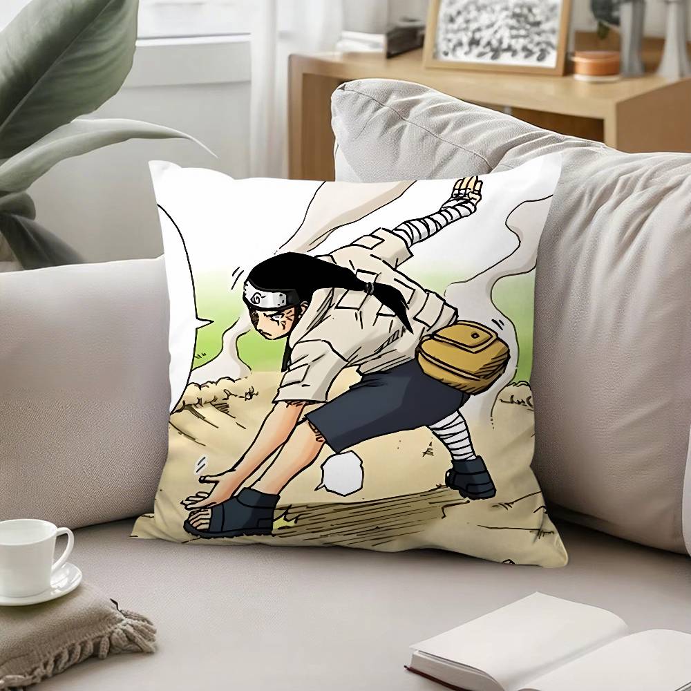 Cool NNeji Hyuga Pillow Case Sofa And Living Room Decorative Cushion Covers Dustproof And Miteproof Invisible Zipper