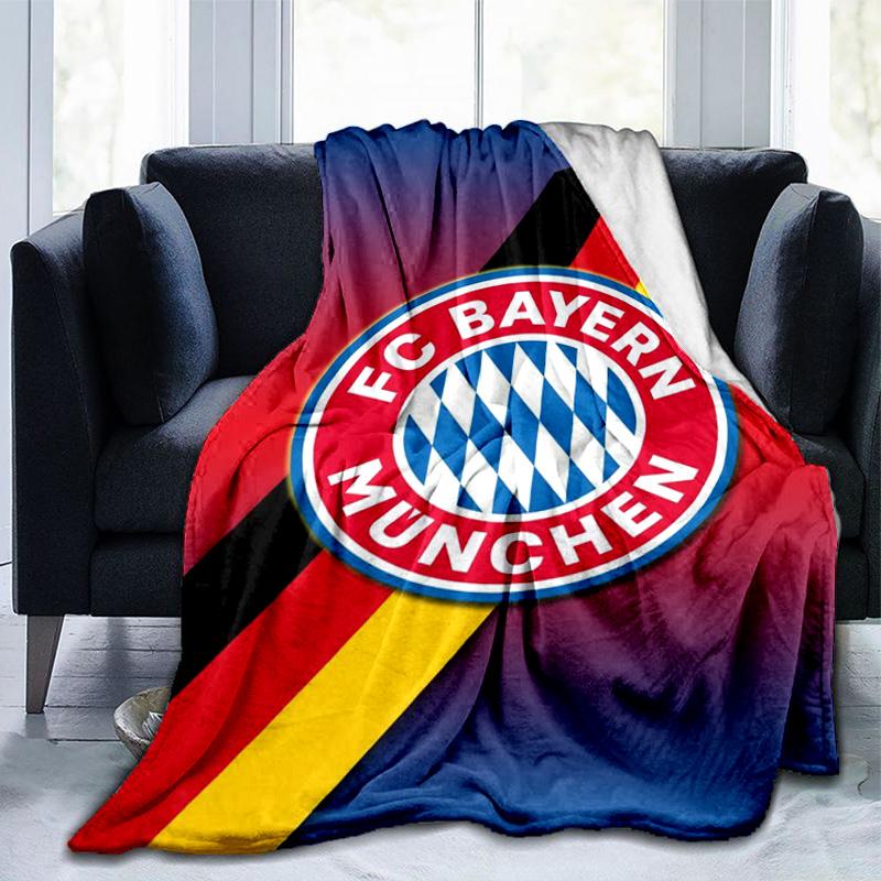 Munich FC Artwork Printed Throws Blanket Soft Flannel Blankets for Couch Bed Gifts for Men Women Picnic Blanket Christmas Gifts