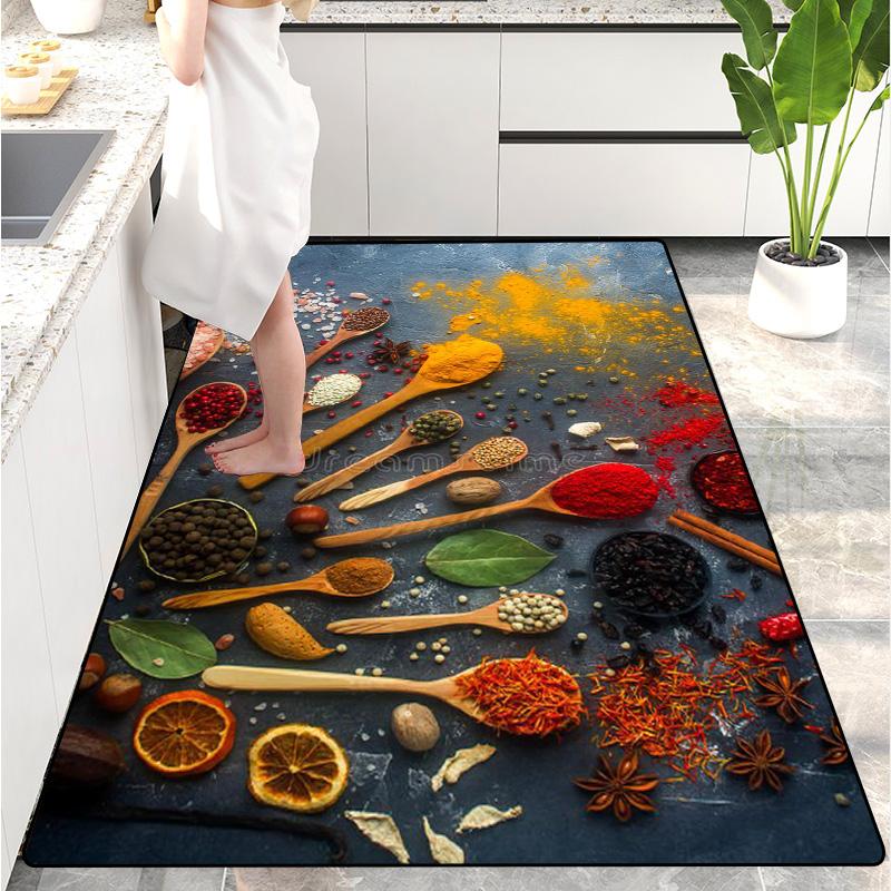 Modern Kitchen Mat Home Entrance Doormat Hallway Bedroom Living Room Decoration Floor Carpet Balcony Bathroom Long Rug