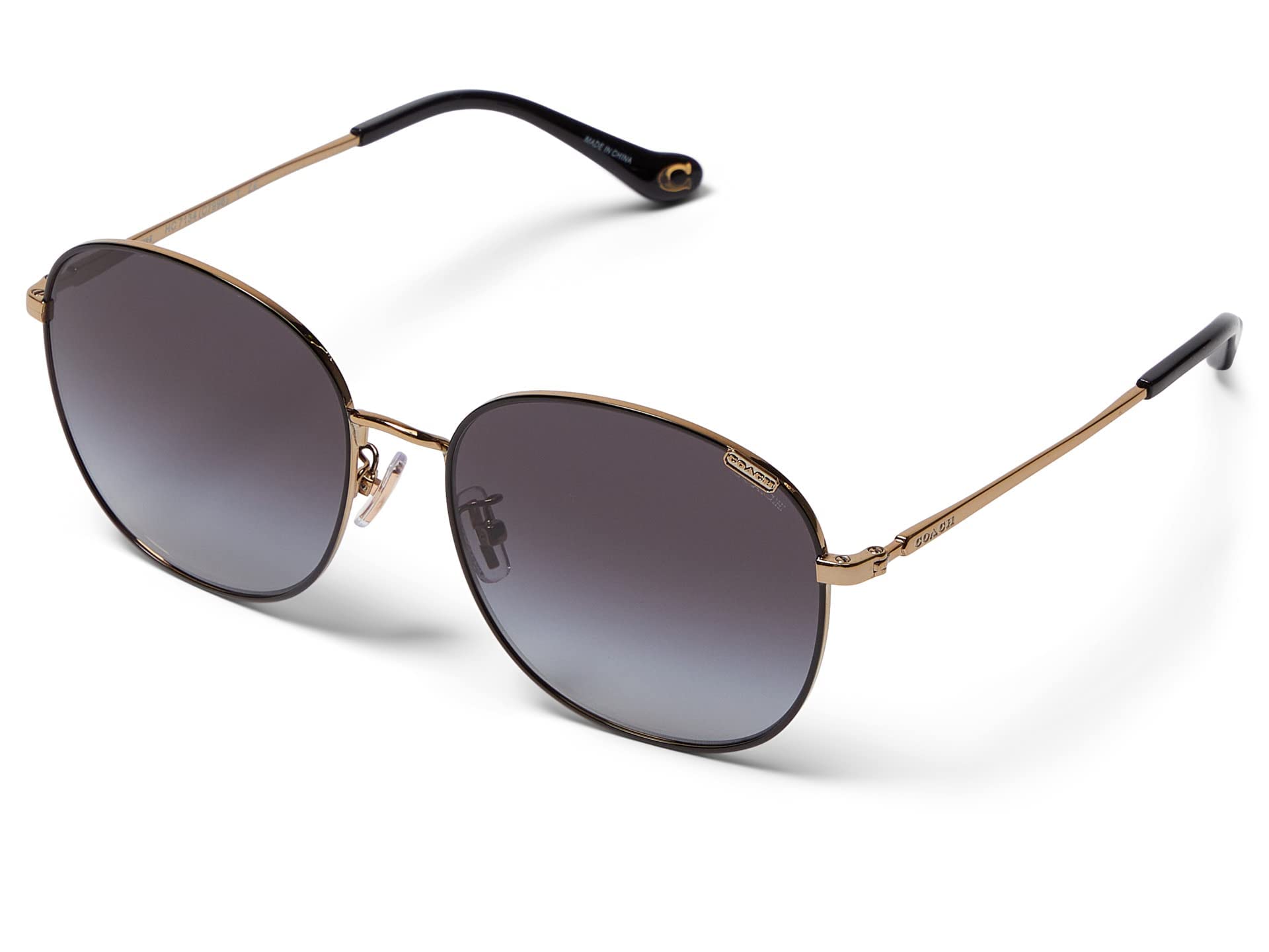 

Sunglasses HC7134 Gradient Lens 57 [Coach] Black/Light Gold/Gray