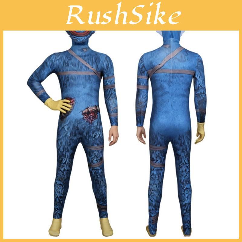Poppy Playtime Bloedige Huggy Wuggy Cosplay Jumpsuit Voor Podiumoptredens