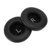 1 Pair Headset Ear Pads PU Leather Soft Sponge Thick Flexible Smoothing Ear Cushions for Headset Repair Replacement