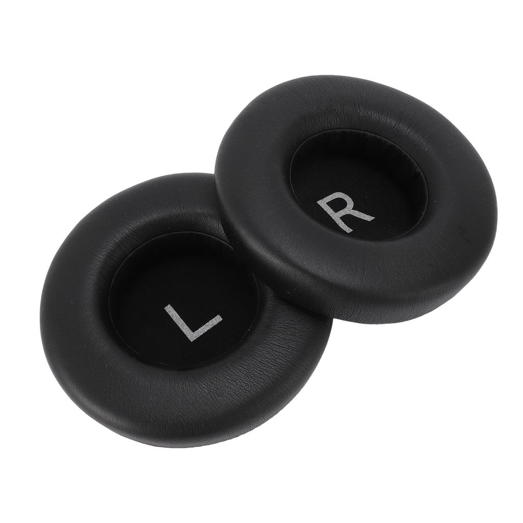 1 Pair Headset Ear Pads PU Leather Soft Sponge Thick Flexible Smoothing Ear Cushions for Headset Repair Replacement