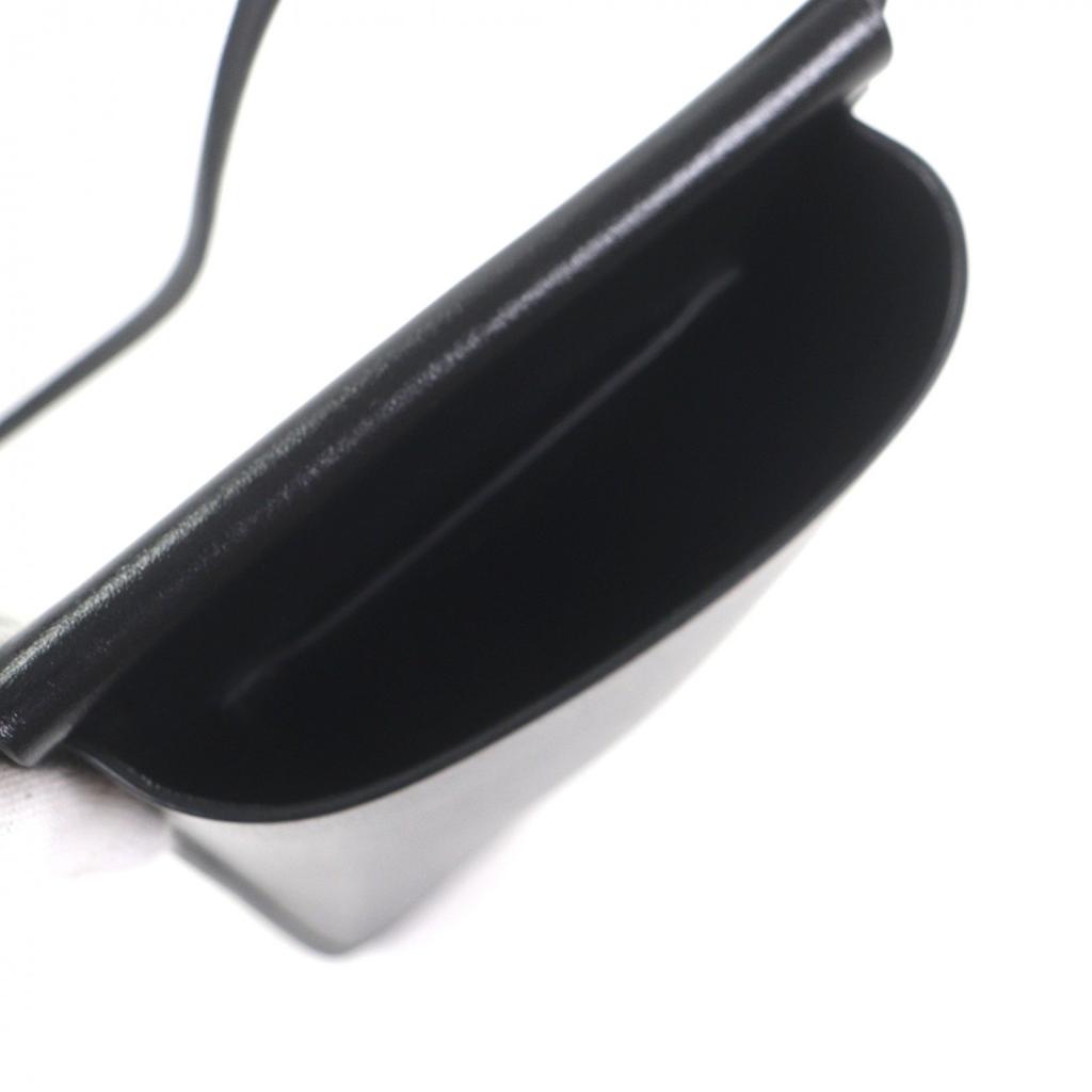 Excellent JIL SANDER Mobile Case GIRO PHONE CASE Logo Print Shoulder Bag Black Used