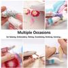 1 Pair Finger Protector Knitting Finger Guards Leather Thimbles Needle Felting Supplies for Hand Sewing Embroidery