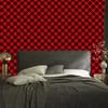 Red Checkered Wallpaper for Living Room and Bedroom 50x1000