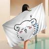 Cartoon M-Momonga Anime Beach Swimming Towel Soft Absorbent Washcloth Children's Gifts for Kids Travel Camping Gym