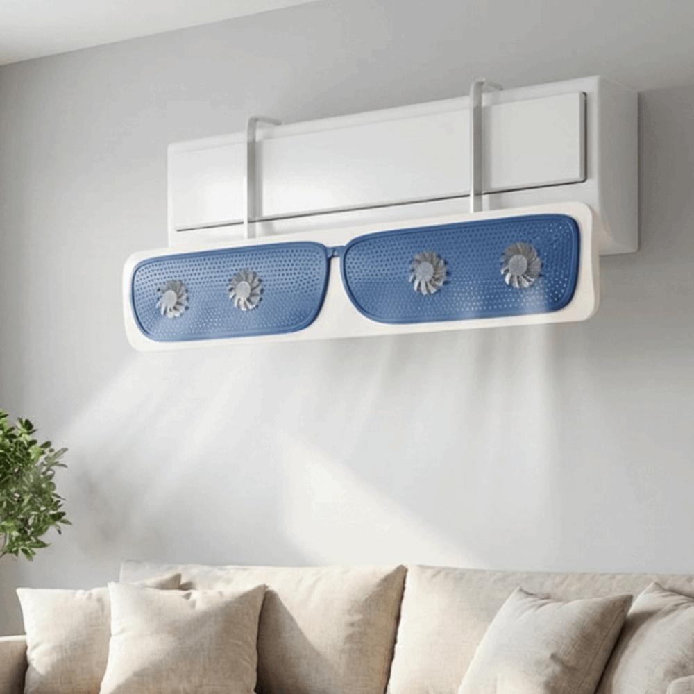 Silent Air Conditioner Outlet Baffle Anti Direct Blowing Air Diverter Cover Cold Environment