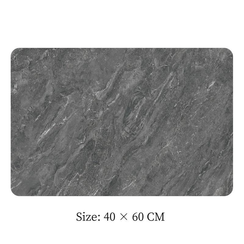 Dish Drying Mats for Kitchen Counter Marble Print Dishes Pad 40 X 60CM Drainer Rack Mats Absorbent Fast Dry Kitchen Accessories