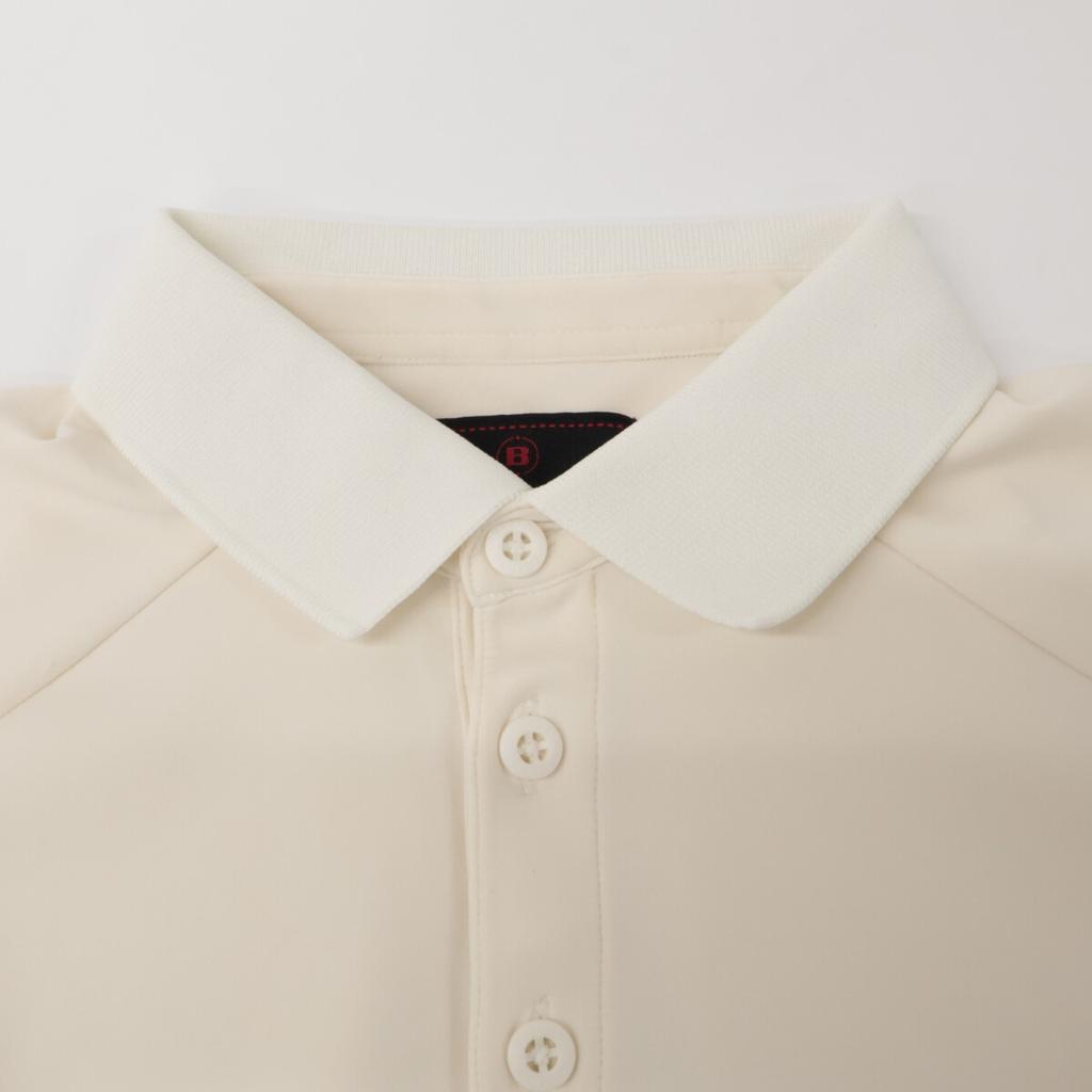 BRIEFING BRG241M18 Ivory CE MS Logo Tape Polo Relaxed Fit Tops M IvoryUsed