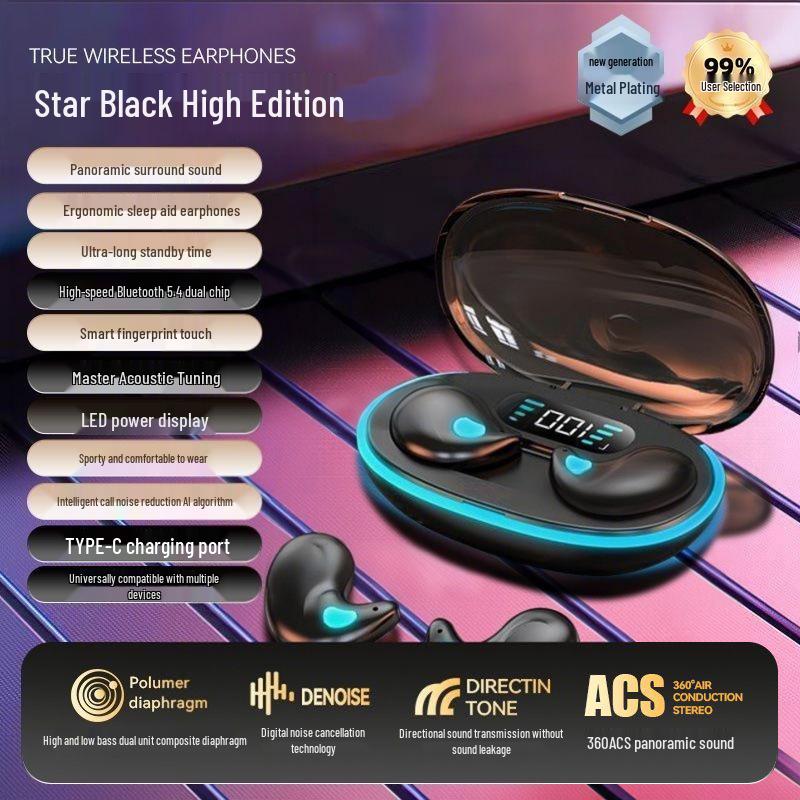 Mini Painless Bluetooth 5.4 Sleep Earbuds with High-Quality Sound & Ultra-Long Battery Life
