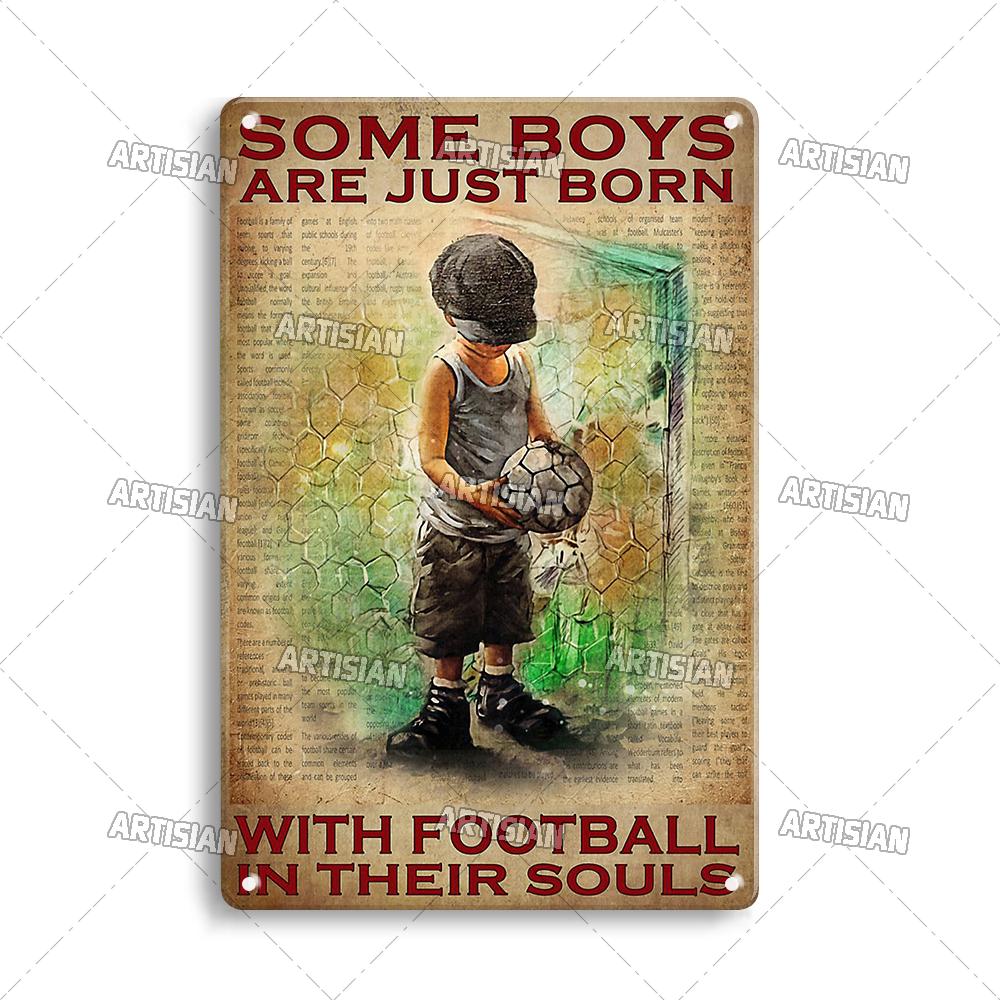Artisian SPORT Metal Sign Hockey Tin Poster Football Decorative Plate Basketball Baseball Tin Plaque  Wall Decor Garage Bar Pub