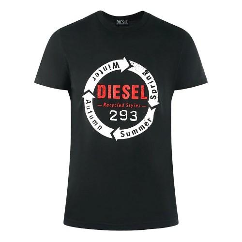 Diesel Unisex Adult Recycled Styles Logo T-Shirt