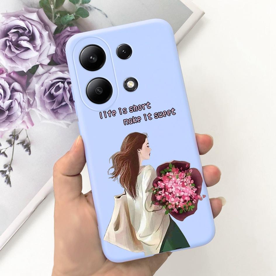 For Xiaomi Redmi Note 13 Pro Plus 5G Case Fashion Girls Love Heart Fundas Soft Silicone Cover For Redmi Note 13 Pro 4G 5G Bumper
