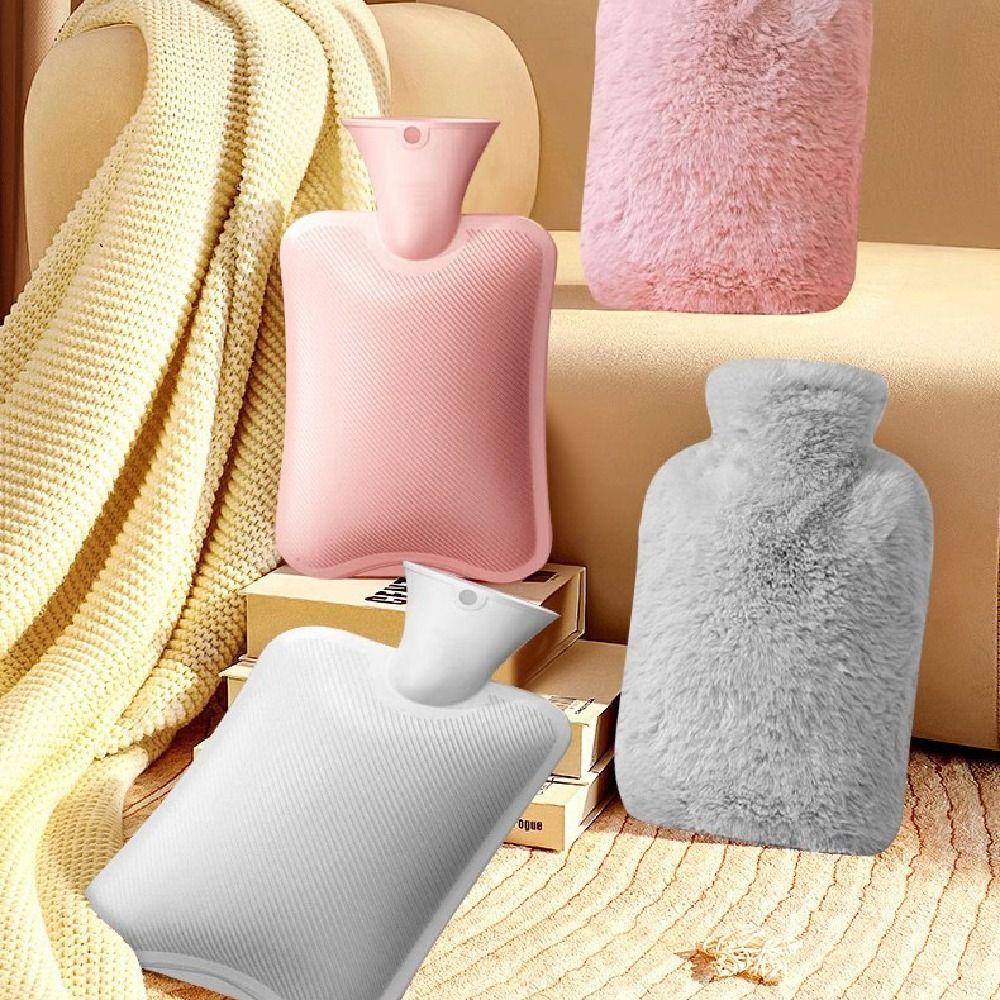 2000ml Hot Water Bottles Removable Hand Warmers Portable Warm Water Bag  Gifts