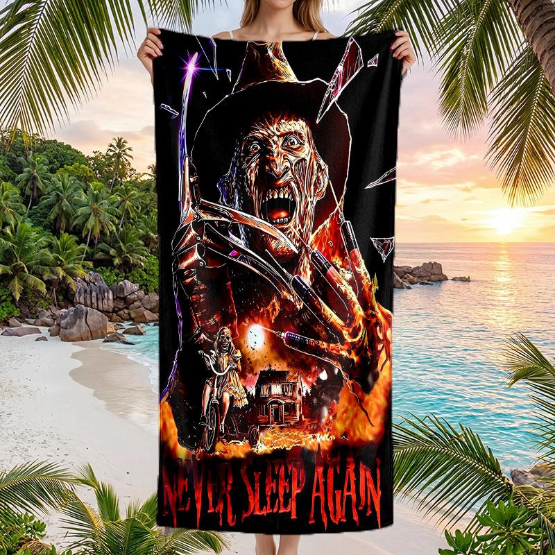 Large Beach Towel Quick Dry Absorbent Towel For Beach IndoorA Nightmare on Elm Street Freddy Krueger
