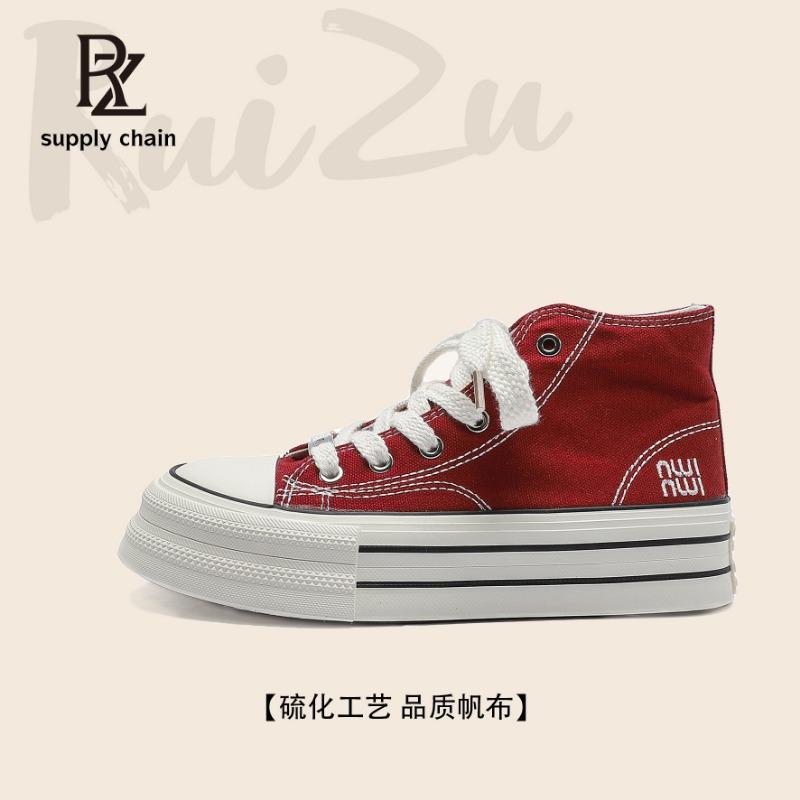 Classic High-top Canvas Shoes Women's Summer and Autumn New Trendy Platform Casual Board Shoes Korean Version Trendy Shoes
