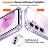 Coque pour Samsung Galaxy A36 avec 2 Verres Trempés, Protection 4 Coins Renforcés Silicone Transparent