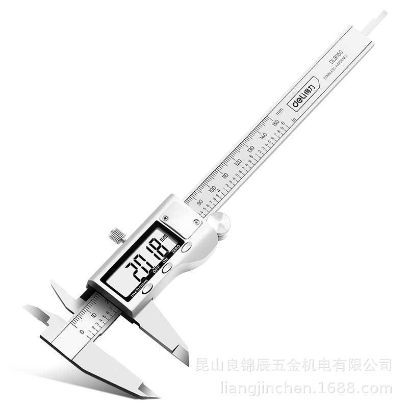 Deli Tools DL91150 Digital Stainless Steel Precision Depth Vernier Caliper 300mm