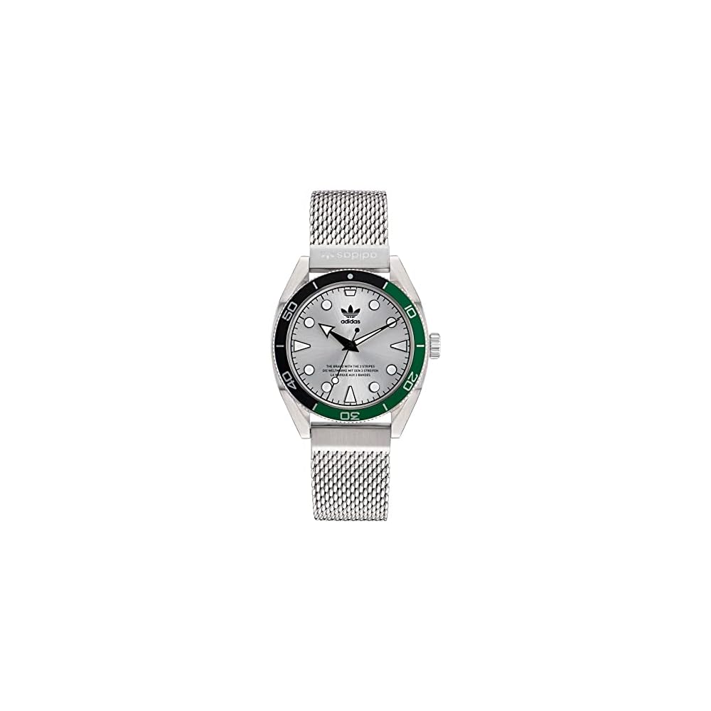 Adidas Originals AOFH22503 Men s Fashion Watch Quartz 10 ATM Water Resistant Mineral Glass Silver Dial